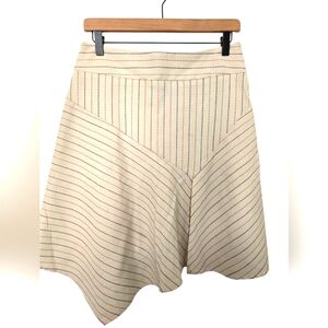 Vintage 2000s Heart Moon Star Cream and Black Striped Skirt Size 2